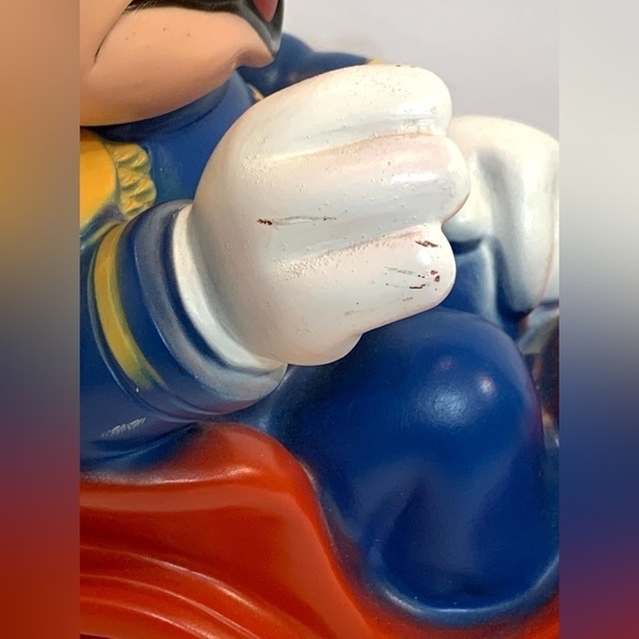 Vintage 1977 Plastic Disney Mickey Mouse Bank Band Leader  Piggybank W/plug - Picture 4 of 9